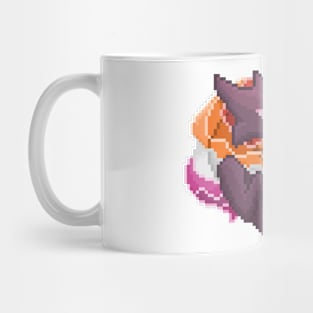 Lesbian Pixel Heart Melog Mug